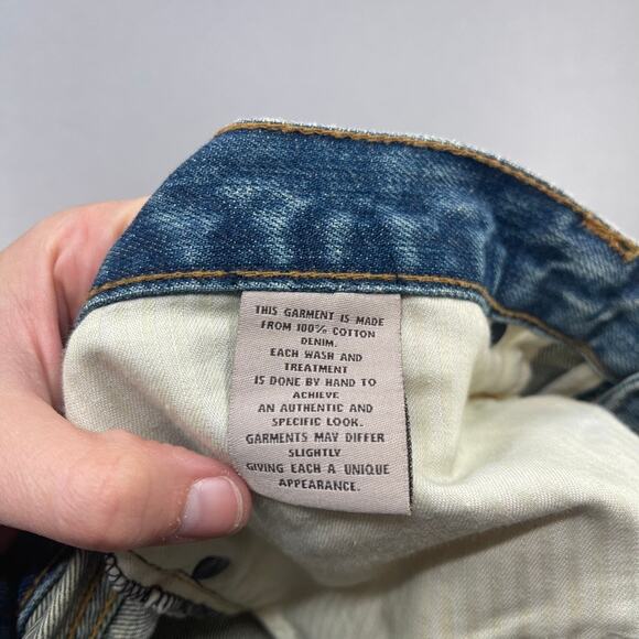 Axels Premium Denim Jeans Mens 33x34 Tag *31x29 Actual Sz Fade Selvedge Vail - Picture 12 of 15